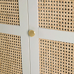 Шкаф с тремя дверцами из плетеного ротанга Tomio Wicker Furniture варинант исполнения - 7 | Loft Concept в Грозном