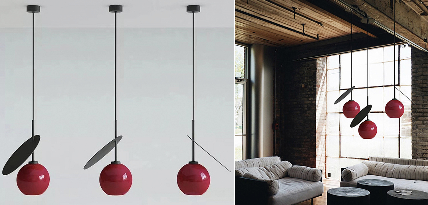 Подвесной светильник Cherry Pendant One Red Подвесной светильник Cherry Pendant One Red - Loft-Concept в Грозном