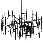 Люстра черная остроконечной формы Black Satin варинант исполнения - 4 | Loft Concept в Грозном