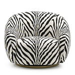 Кресло Bear с принтом Зебра варинант исполнения - 2 | Loft Concept в Грозном