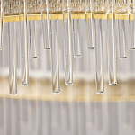 Люстра круглая с прозрачными стеклянными трубками 51 см Nembus варинант исполнения - 10 | Loft Concept в Грозном