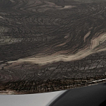 Стол журнальный овальный с столешницей из искусственного мрамора Alonso Gloss варинант исполнения - 3 | Loft Concept в Грозном