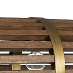 Люстра линейная полукруглой формы Wooden Horseshoe варинант исполнения - 1 | Loft Concept в Грозном