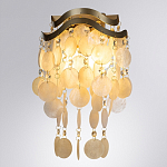 Бра с белыми перламутровыми подвесками и золотистыми волнистыми элементами SHELL варинант исполнения - 1 | Loft Concept в Грозном