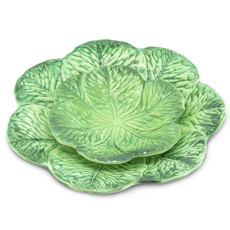 Тарелка Abhika PLATE LEAF CABBAGE Green Зеленый Тарелка Abhika PLATE LEAF CABBAGE Green Зеленый в Грозном | Loft Concept