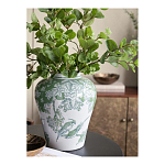 Ваза с зелеными цветочными и птичьими мотивами Vase Inspired by Nature варинант исполнения - 5 | Loft Concept в Грозном