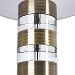 Настольная лампа с цилиндрическим основанием и белым абажуром Crystal Harmony  варинант исполнения - 2 | Loft Concept в Грозном