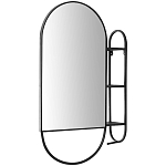 Овальное настенное зеркало с боковым креплением Cole Industrial Mood Mirror варинант исполнения - 1 | Loft Concept в Грозном