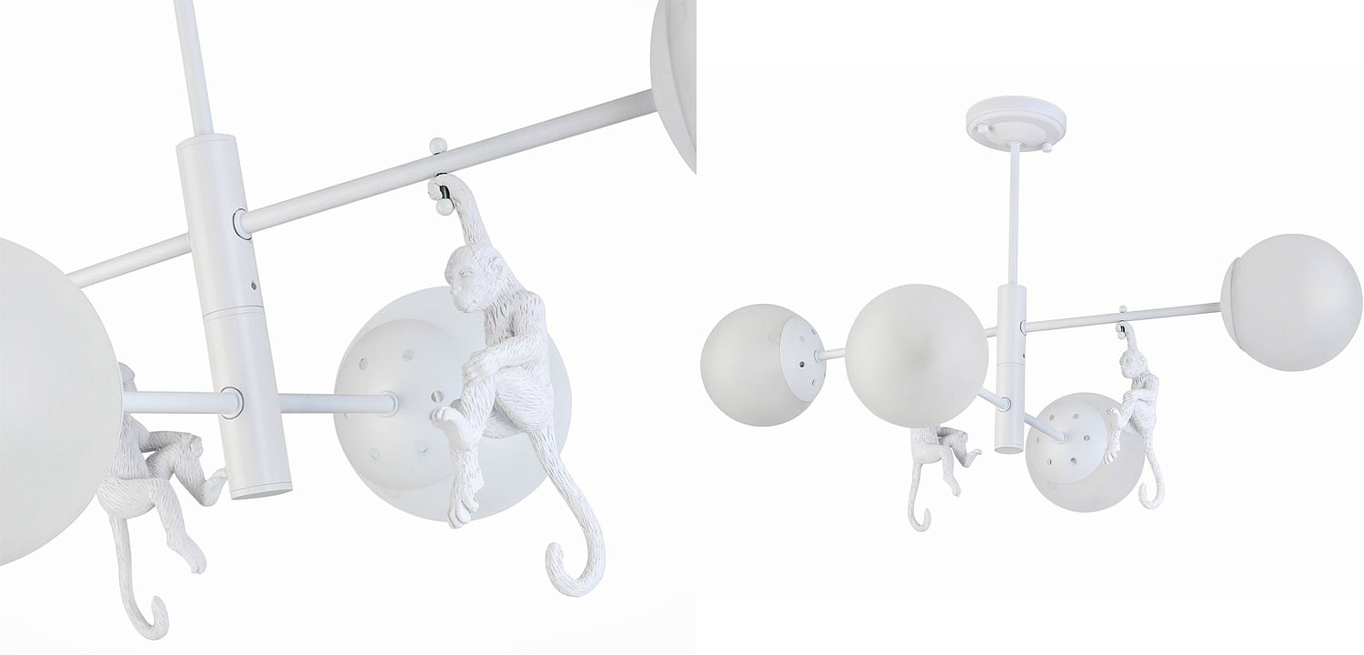 Потолочная люстра Hanging Monkey 4 lamp Потолочная люстра Hanging Monkey 4 lamp - Loft-Concept в Грозном