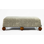 Банкетка Wakonda Gray Zebra с деревянными шариками  варинант исполнения - 2 | Loft Concept в Грозном