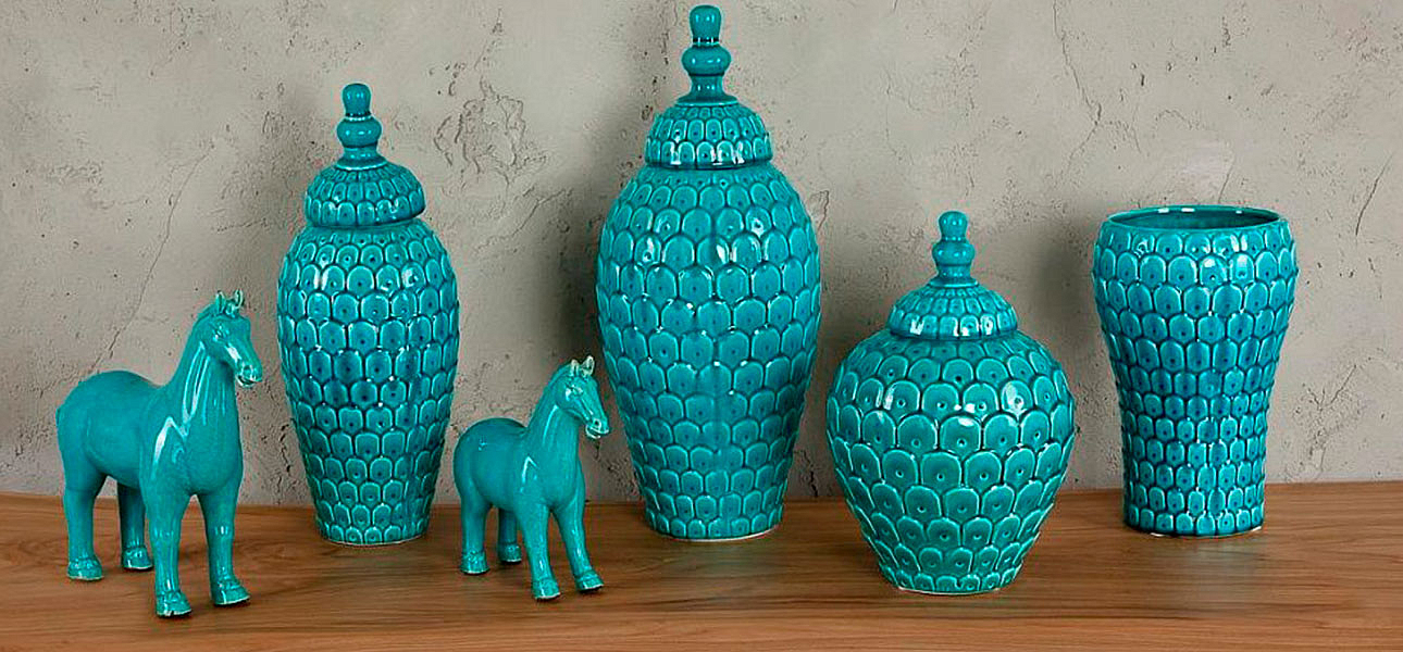 Фигурка керамика синяя лошадь Blue Horse Фигурка керамика синяя лошадь Blue Horse - Loft-Concept в Грозном