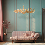 Люстра с абажуром оформленным в виде стаи бабочек Eternal Butterflies варинант исполнения - 4 | Loft Concept в Грозном