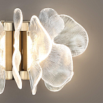 Бра с крупными прозрачными лепестками с рельефной поверхностью Ethereal Bloom варинант исполнения - 5 | Loft Concept в Грозном