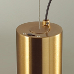 Подвесной светильник с цилиндрическим плафоном из алебастра PEARLS Suspension варинант исполнения - 5 | Loft Concept в Грозном