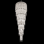 Люстра многоярусная каскадная с хрустальными подвесками Roul Crystal Light варинант исполнения - 1 | Loft Concept в Грозном