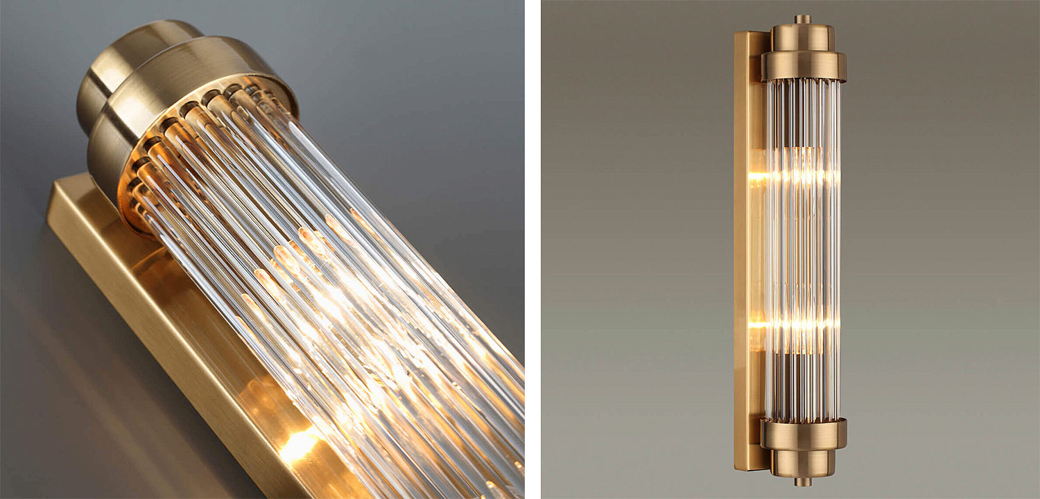 Бра Dirck Glass TUBE Sconce Bronze Бра Dirck Glass TUBE Sconce Bronze - Loft-Concept в Грозном