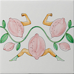 Плитка дизайнерская Сила в лимонах варинант исполнения - 2 | Loft Concept в Грозном