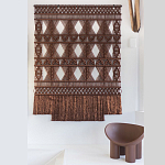 Панно Макраме коричневый цвет  варинант исполнения - 4 | Loft Concept в Грозном