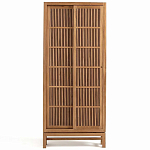 Шкаф из массива тика Okino Wood Cabinet варинант исполнения - 1 | Loft Concept в Грозном