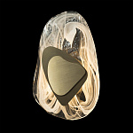 Бра овальное из стекла с золотым элементом Flow Texture  варинант исполнения - 5 | Loft Concept в Грозном