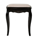 Табурет из массива березы с льяной обивкой в стиле прованс Vintage варинант исполнения - 1 | Loft Concept в Грозном