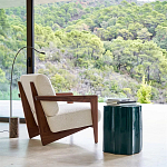 Кресло с обивкой из белого букле Armchair White Boucle варинант исполнения - 6 | Loft Concept в Грозном