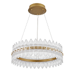 Люстра круглая с декоративными элементами в виде лепестков Round Light Flashing варинант исполнения - 4 | Loft Concept в Грозном