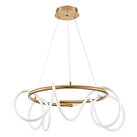 Люстра подвесная кольцевая и изогнутыми светодиодными трубками Luke Lampco Tracer Lamp варинант исполнения - 1 | Loft Concept в Грозном