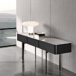 Консоль чёрная с 3-мя выдвижными ящиками Lou варинант исполнения - 2 | Loft Concept в Грозном