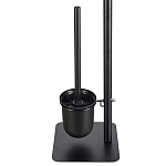 Держатель для туалетной бумаги с подвесным ершиком Black Bathroom Accessory варинант исполнения - 4 | Loft Concept в Грозном