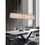 Люстра прямоугольная из фактурного стекла Chandelier Beam варинант исполнения - 2 | Loft Concept в Грозном