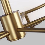 Люстра с 5-ю белыми шарообразными плафонами в сферические каркасах Feiss варинант исполнения - 3 | Loft Concept в Грозном