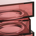 Стол журнальный в форме кубов Acrylic Furniture Lumina Crimson Clarity варинант исполнения - 3 | Loft Concept в Грозном