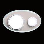 Бра овальной формы белого цвета с 2-мя лампами Lunar Pebbles варинант исполнения - 3 | Loft Concept в Грозном