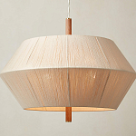 Люстра из дуба с веревчатым абажуром Rope Oak Chandelier варинант исполнения - 2 | Loft Concept в Грозном