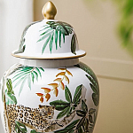 Ваза из фарфора с ручной росписью Leopard Collection  варинант исполнения - 5 | Loft Concept в Грозном