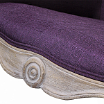 Кресло низкое в стиле прованс Louis French Armchair purple flax варинант исполнения - 4 | Loft Concept в Грозном