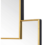 Золотое зеркальное панно из зеркальных квадратов Overlapping варинант исполнения - 1 | Loft Concept в Грозном