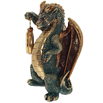 Часы в виде дракона Green Dragon with Clock варинант исполнения - 4 | Loft Concept в Грозном