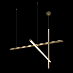 Люстра с 3-мя  пересекающимися цилиндрическими плафонами на тонких тросах Trumpet tube варинант исполнения - 5 | Loft Concept в Грозном