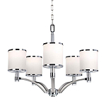 Люстра с белыми стеклянными плафонами в форме цилиндра Feiss варинант исполнения - 1 | Loft Concept в Грозном