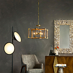 Подвесной светильник в форме фонаря коричневый Brown Eco Lantern варинант исполнения - 2 | Loft Concept в Грозном