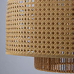 Подвесной светильник с абажуром из плтеного бамбука Light Inside the Cell варинант исполнения - 8 | Loft Concept в Грозном