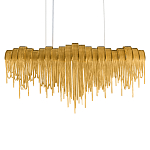 Люстра подвесная с металлическими дугами и длинными цепочками 115 см Atlantis Chain варинант исполнения - 8 | Loft Concept в Грозном