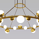 Люстра подвесная светодиодная с плафонами в форме шара Italian Globe Cedar Moss Light варинант исполнения - 2 | Loft Concept в Грозном