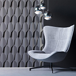 Гипсовая 3D Панель DRAGON SCALE - D варинант исполнения - 2 | Loft Concept в Грозном