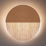 Бра круглое натуральная пробка с бахромой Natural Cork варинант исполнения - 4 | Loft Concept в Грозном