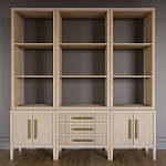 Модульный стеллаж Primo из трех составных элементов Светлый дуб варинант исполнения - 2 | Loft Concept в Грозном
