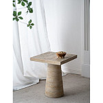 Столик приставной с квадратной столешницей Textured Cream Table варинант исполнения - 9 | Loft Concept в Грозном
