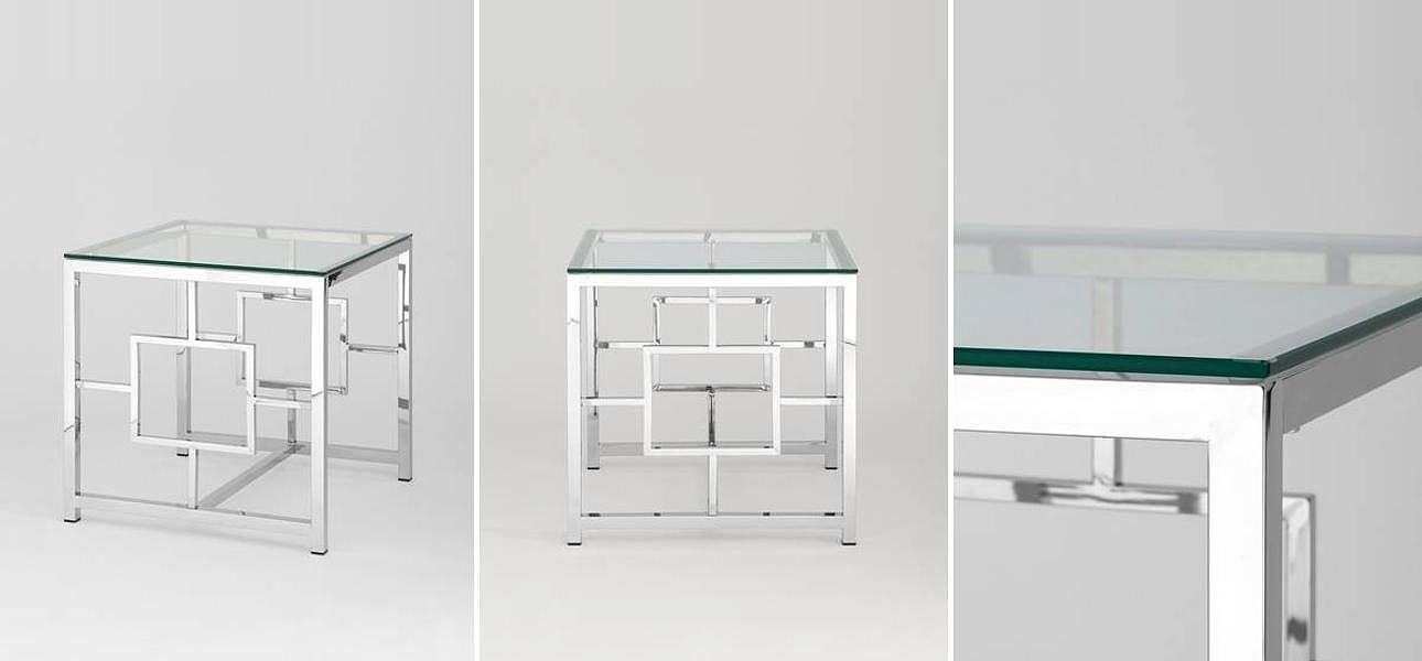 Стол приставной Milan Tables Silver Стол приставной Milan Tables Silver - Loft-Concept в Грозном